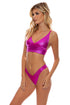 Luli Fama Babes Just Want Sun Cross Back Bustier Top